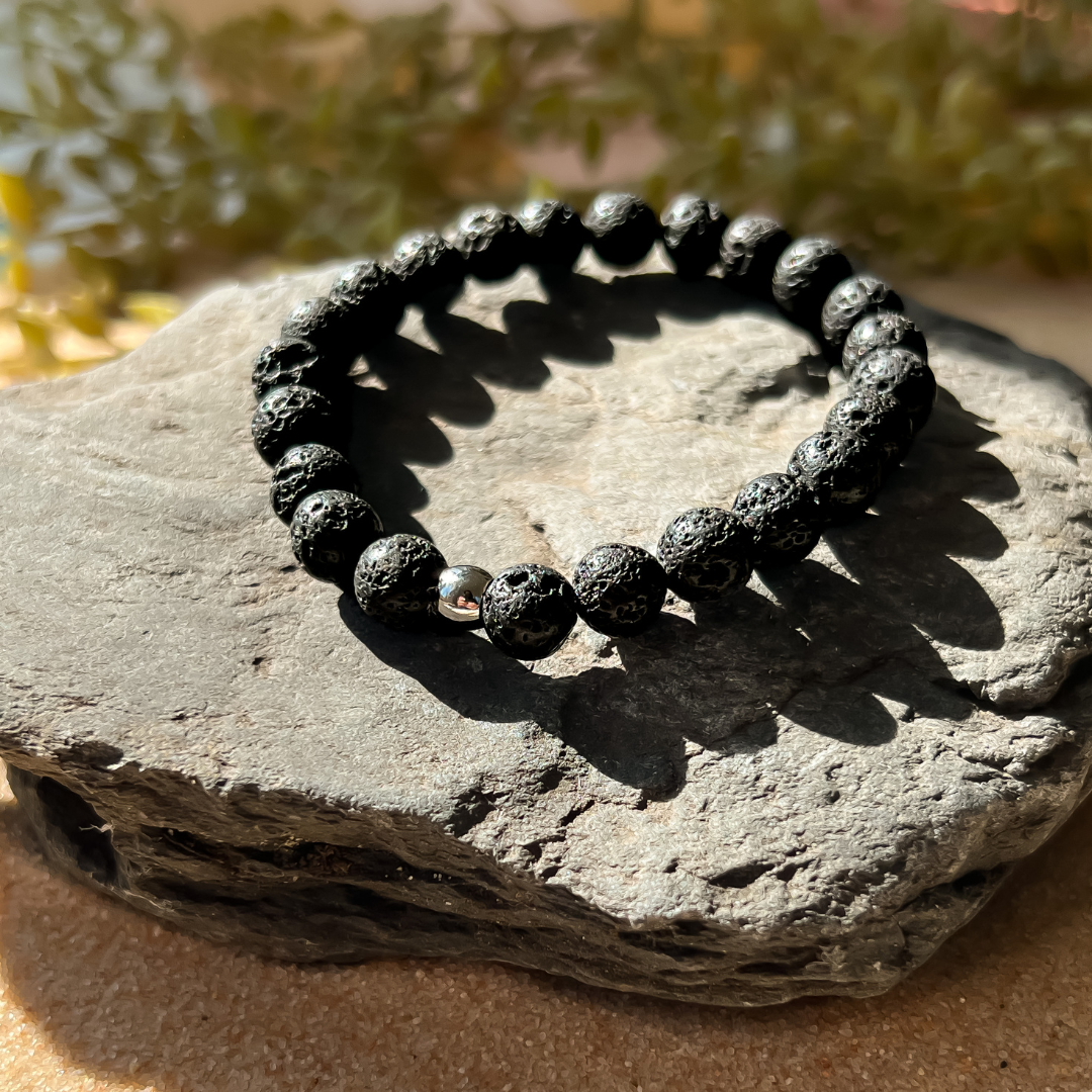 Lava Rock Elemental Bracelet