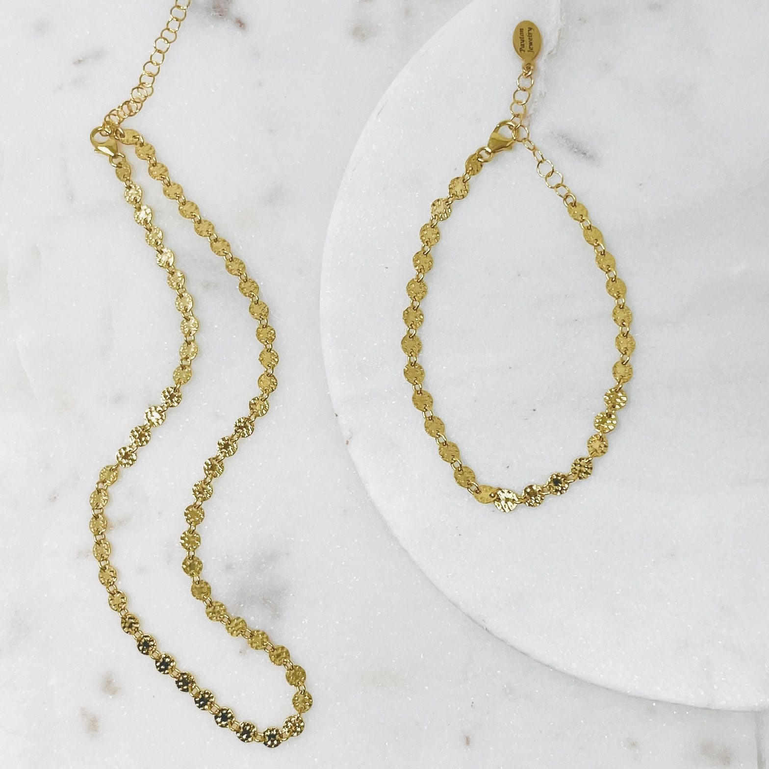 Coin Necklace & Bracelet | Gift Set