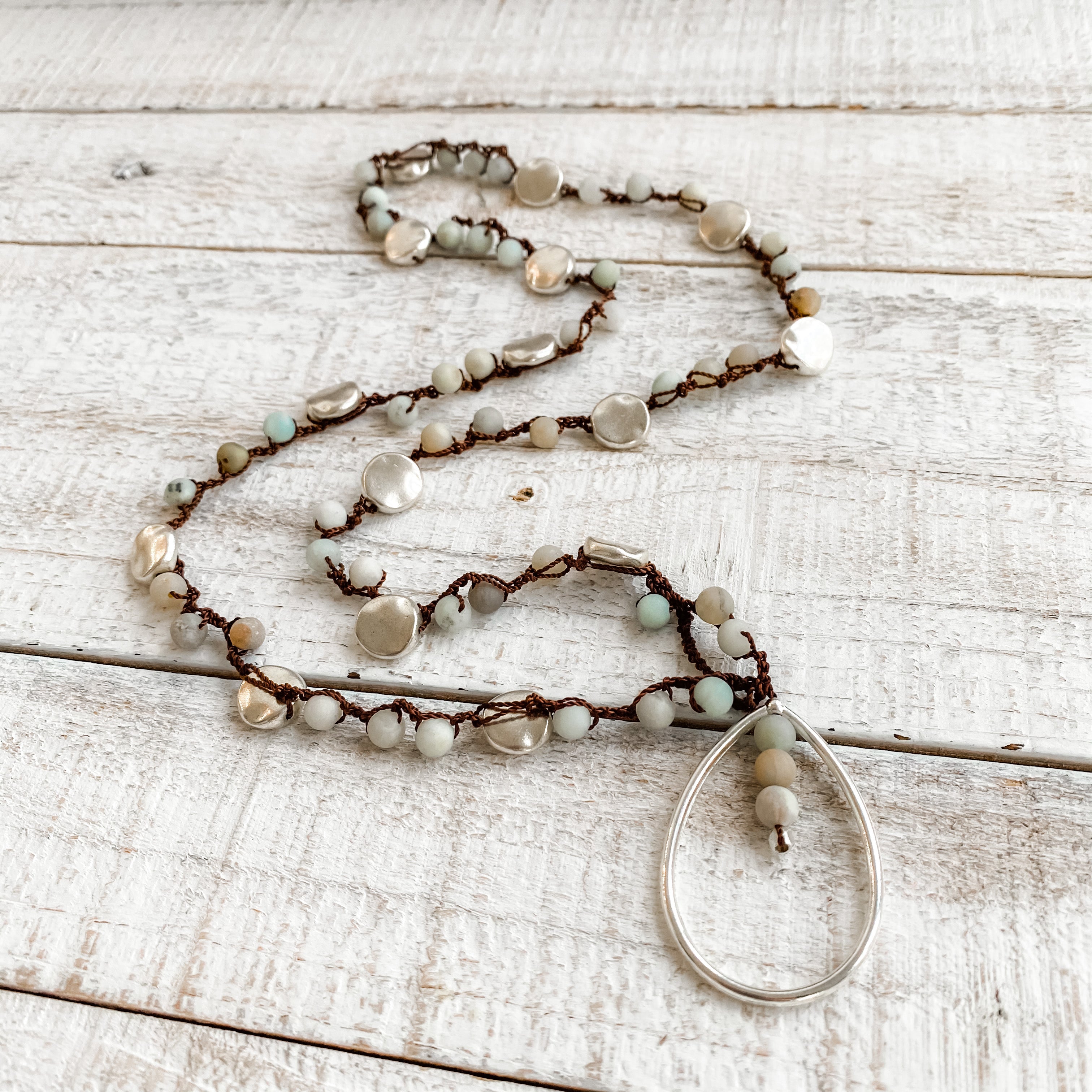 Payton Crochet Necklace | Seafoam