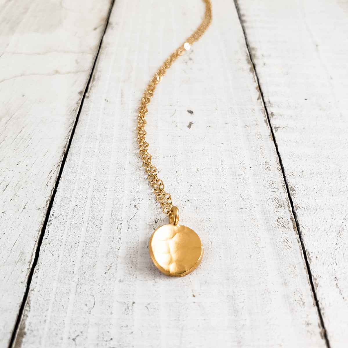 Hammered Dot Necklace