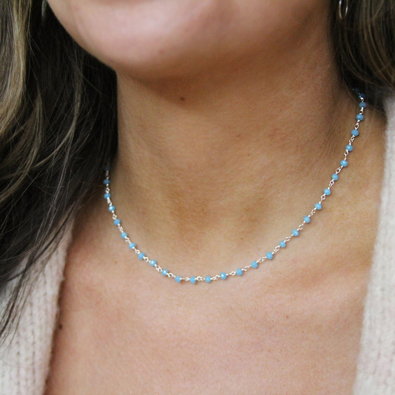 Chalcedony Stone Necklace