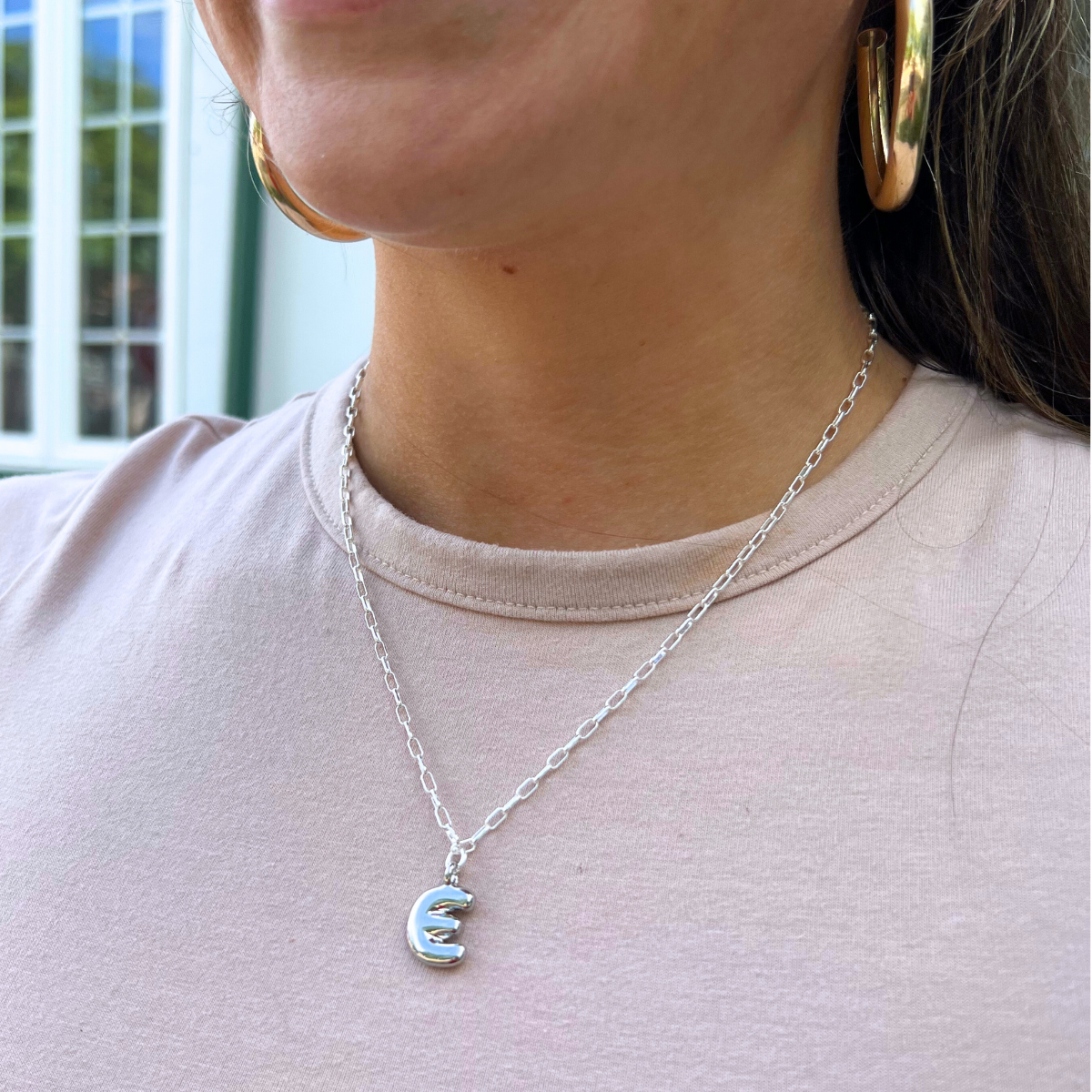 Virtual Charm Bar | Bubble Letter Necklace