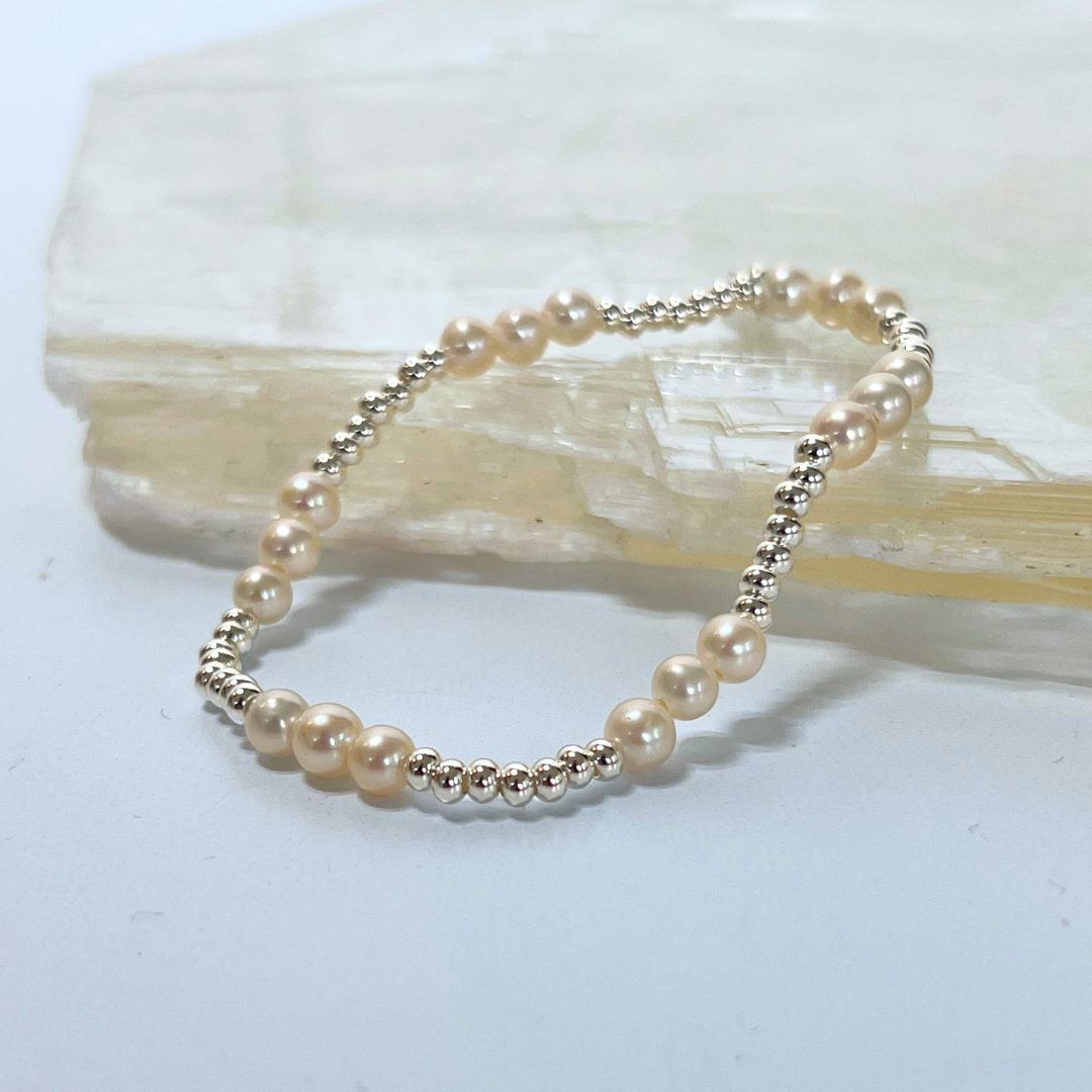 Triple Pearl Beaded Bracelet