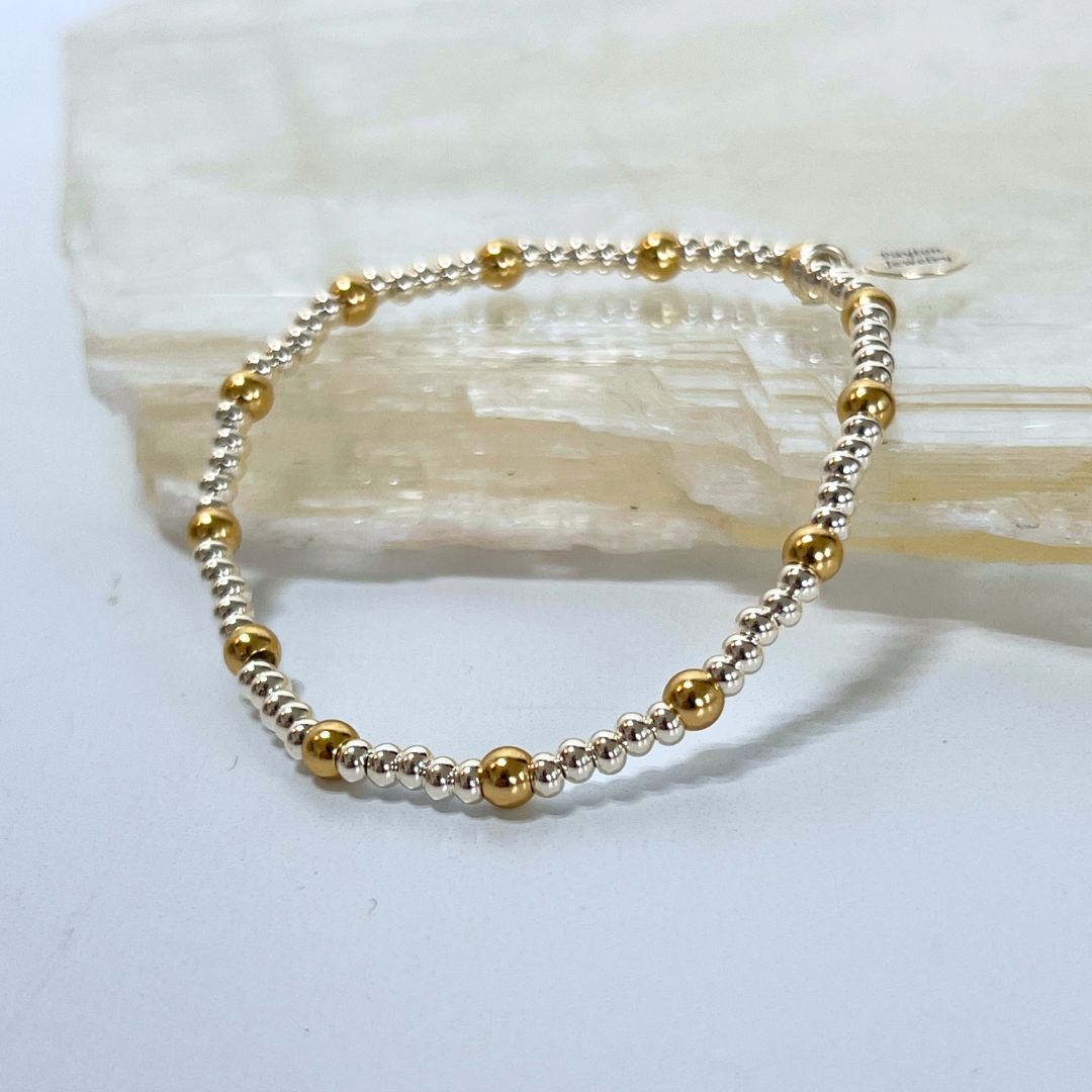 3|4|3 Mixed Metal Bracelet