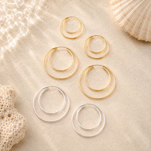 Double Vision Hoops | Large