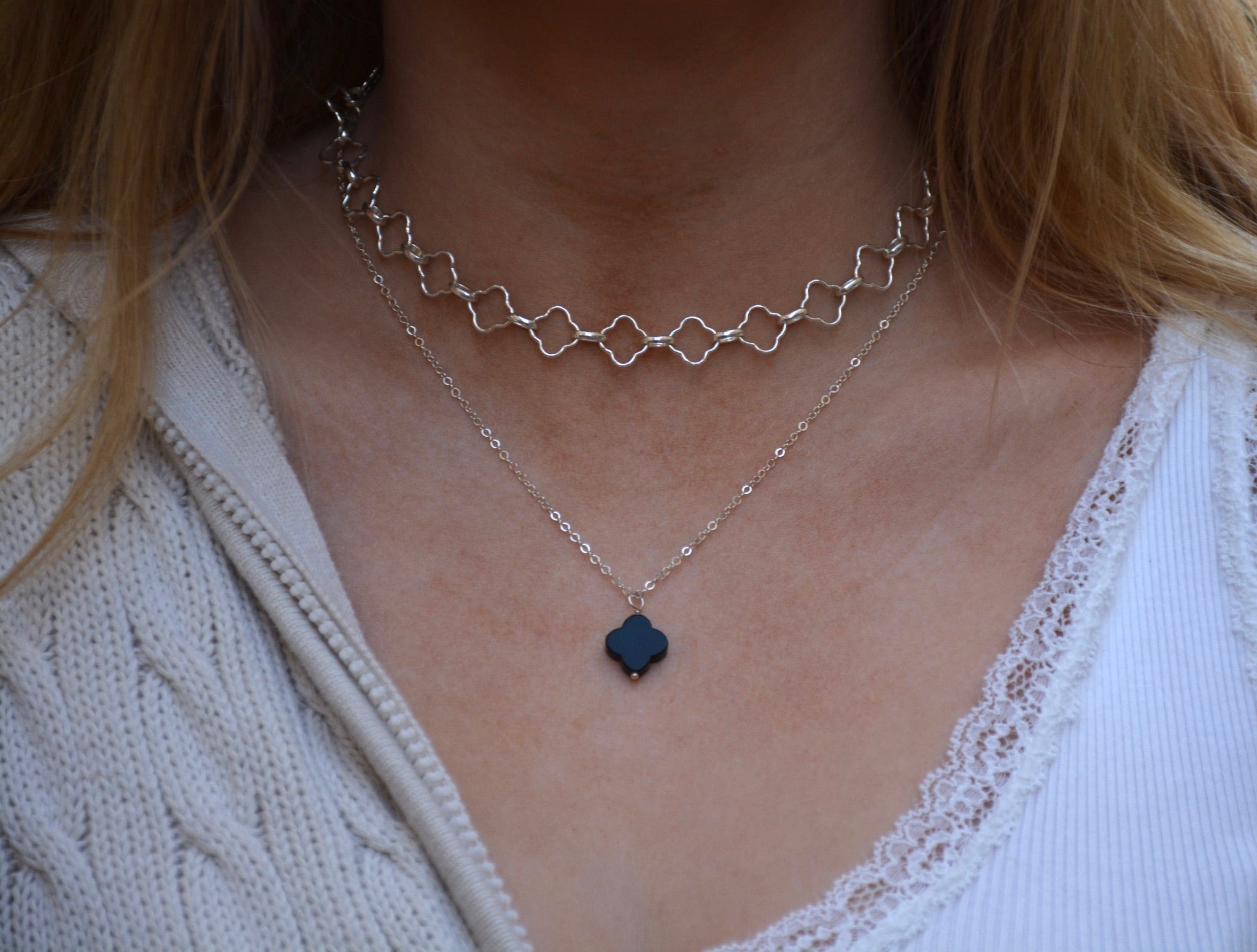 Clover Link Necklace