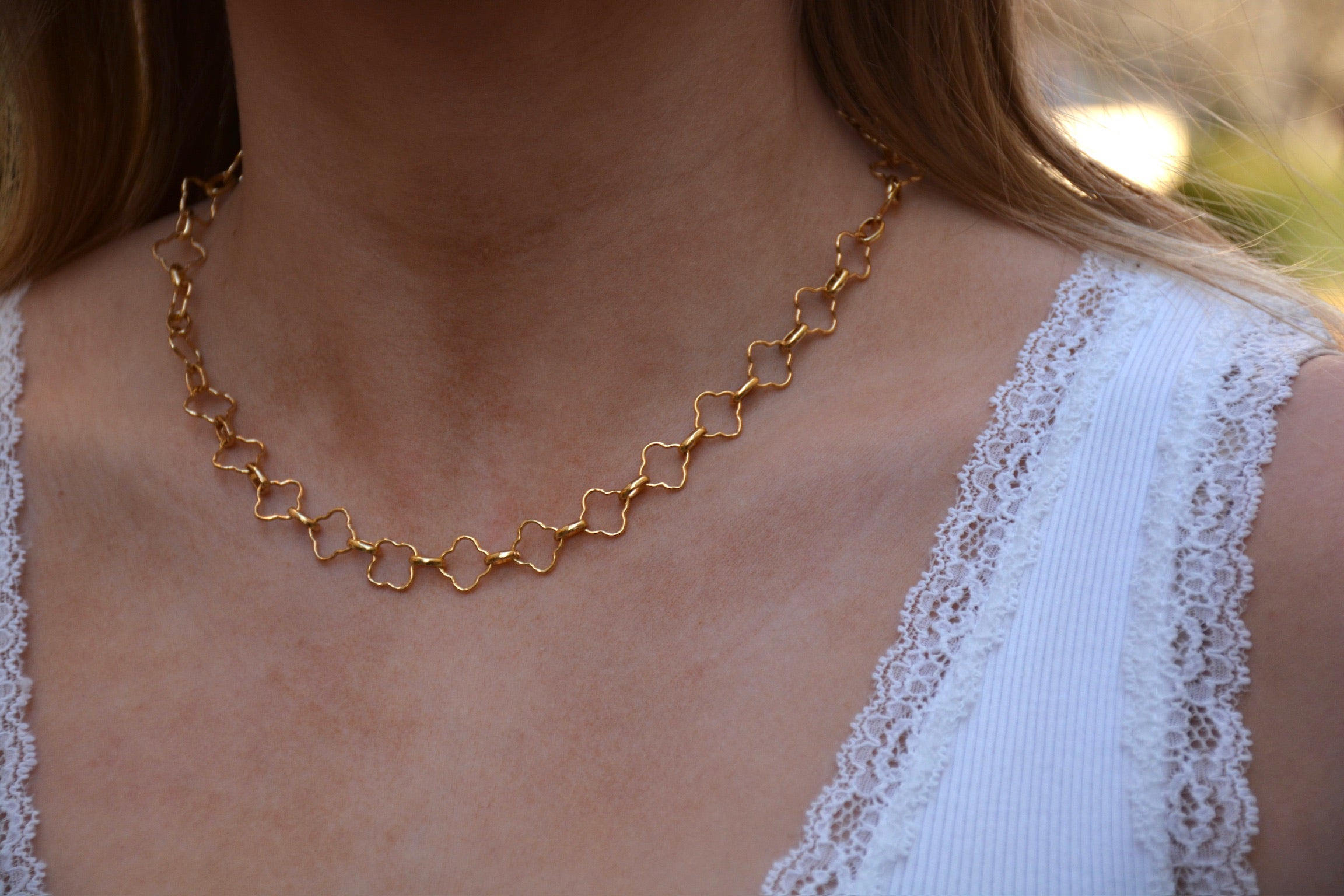 Clover Link Necklace