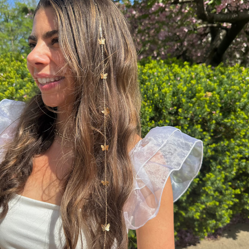 Butterflies Hair Chain