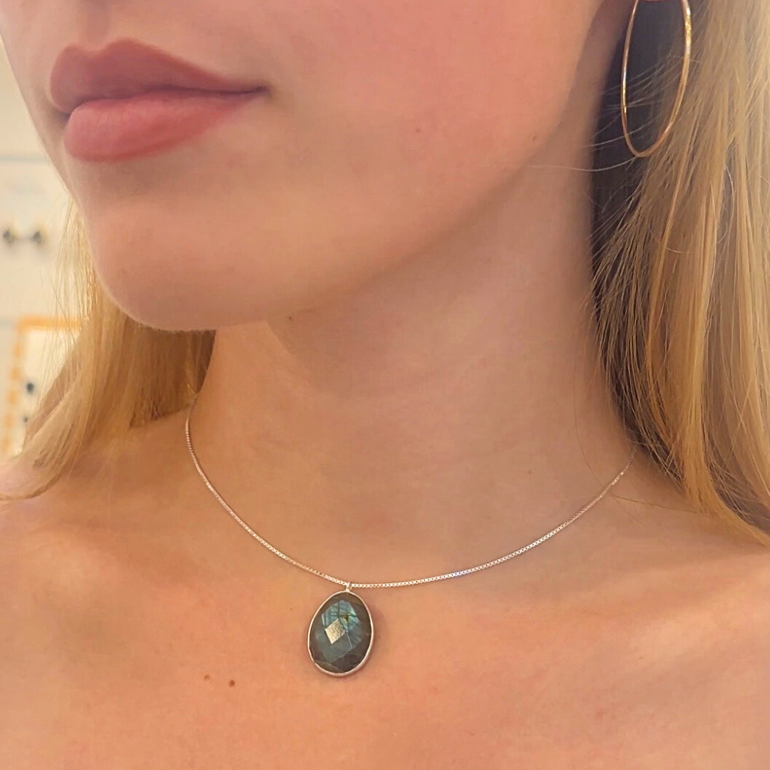 Labradorite Slider Necklace