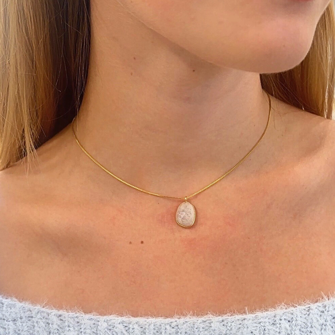 Moonstone Slider Necklace