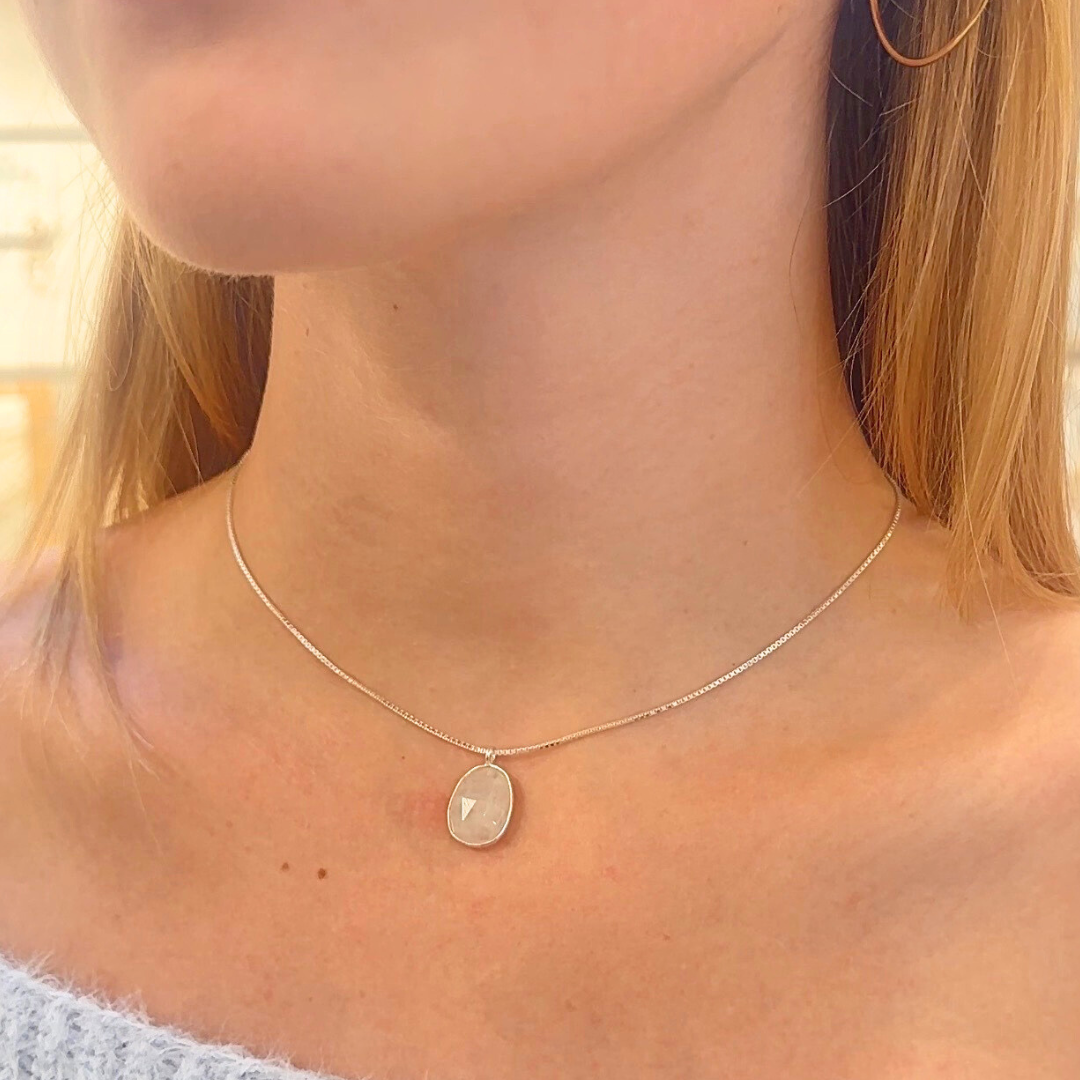 Moonstone Slider Necklace