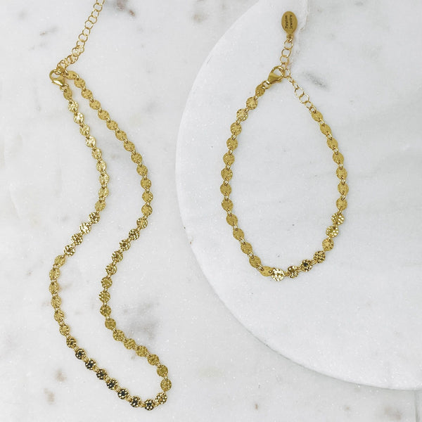 Coin Necklace & Bracelet | Gift Set