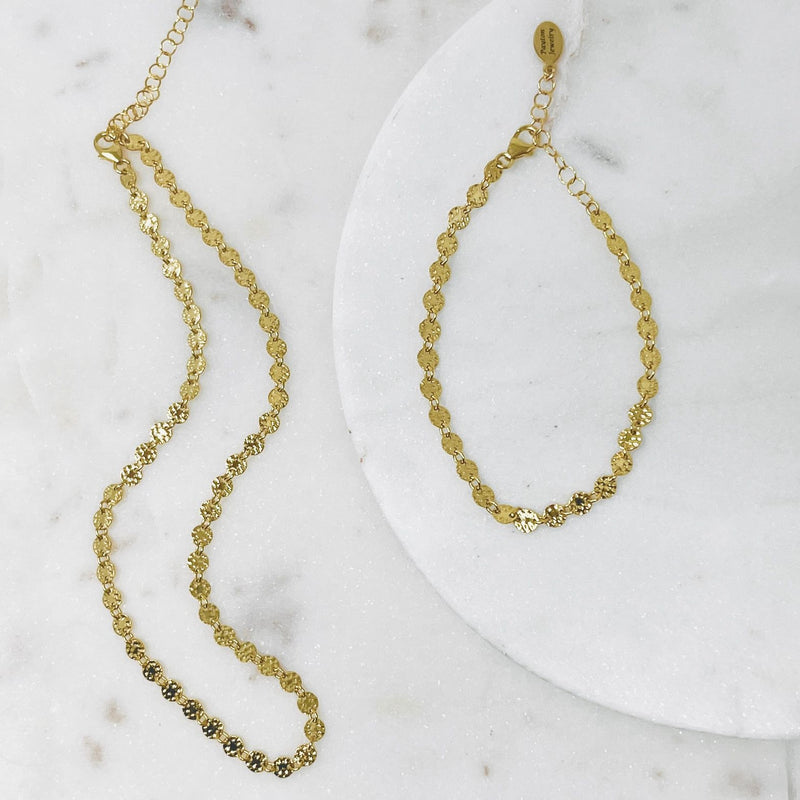 Coin Necklace & Bracelet | Gift Set