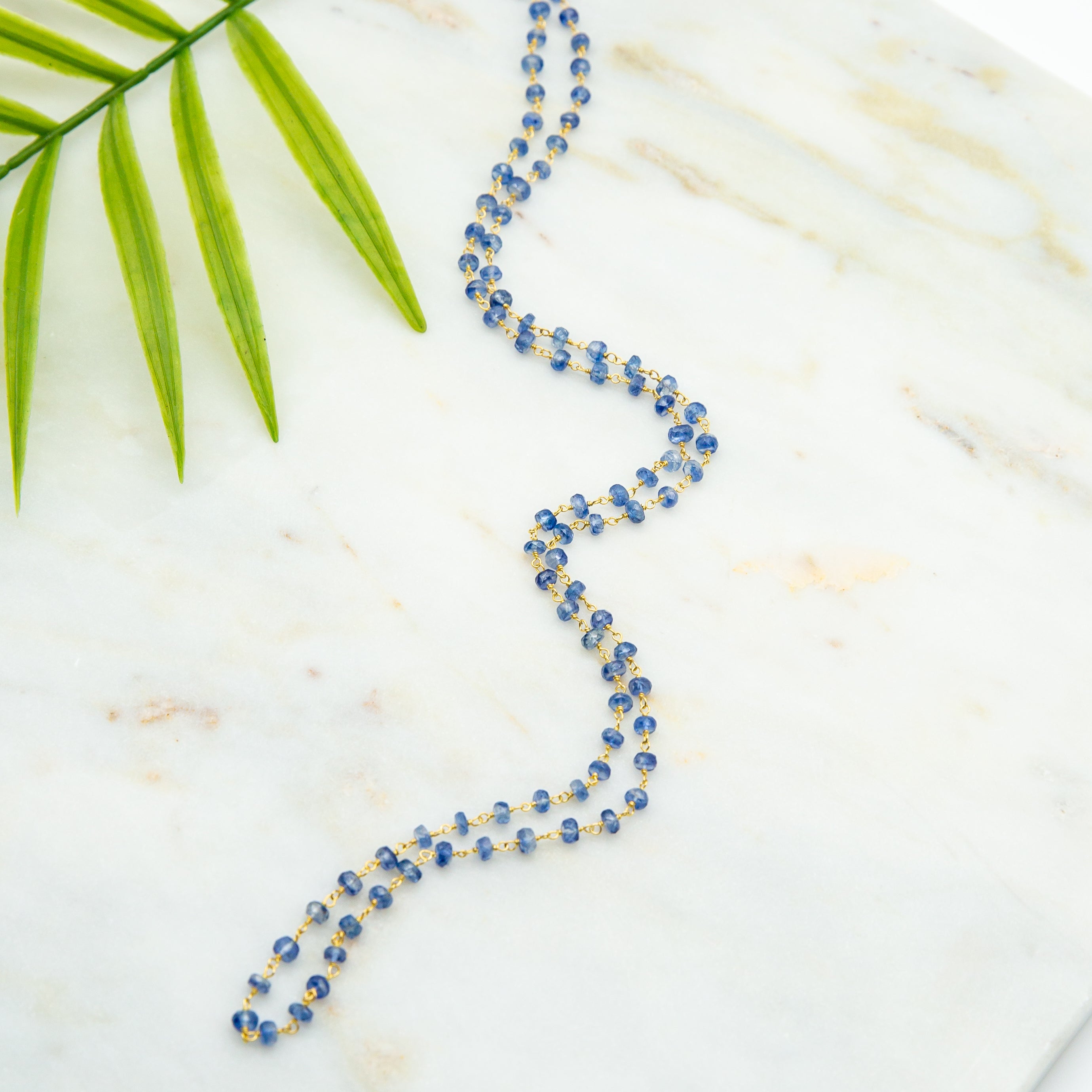 Blue Sapphire Long Necklace