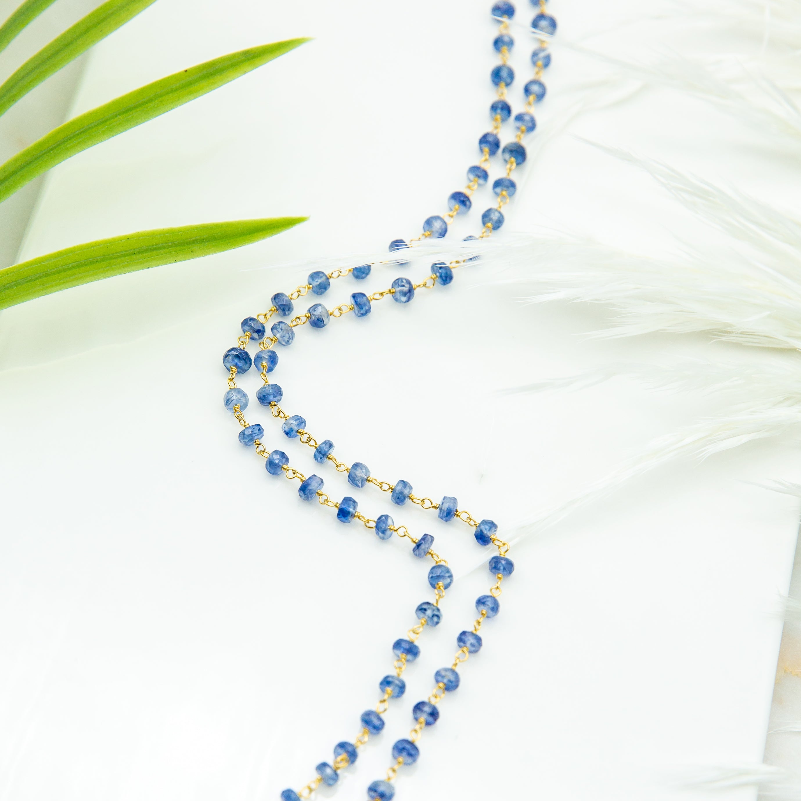 Blue Sapphire Long Necklace