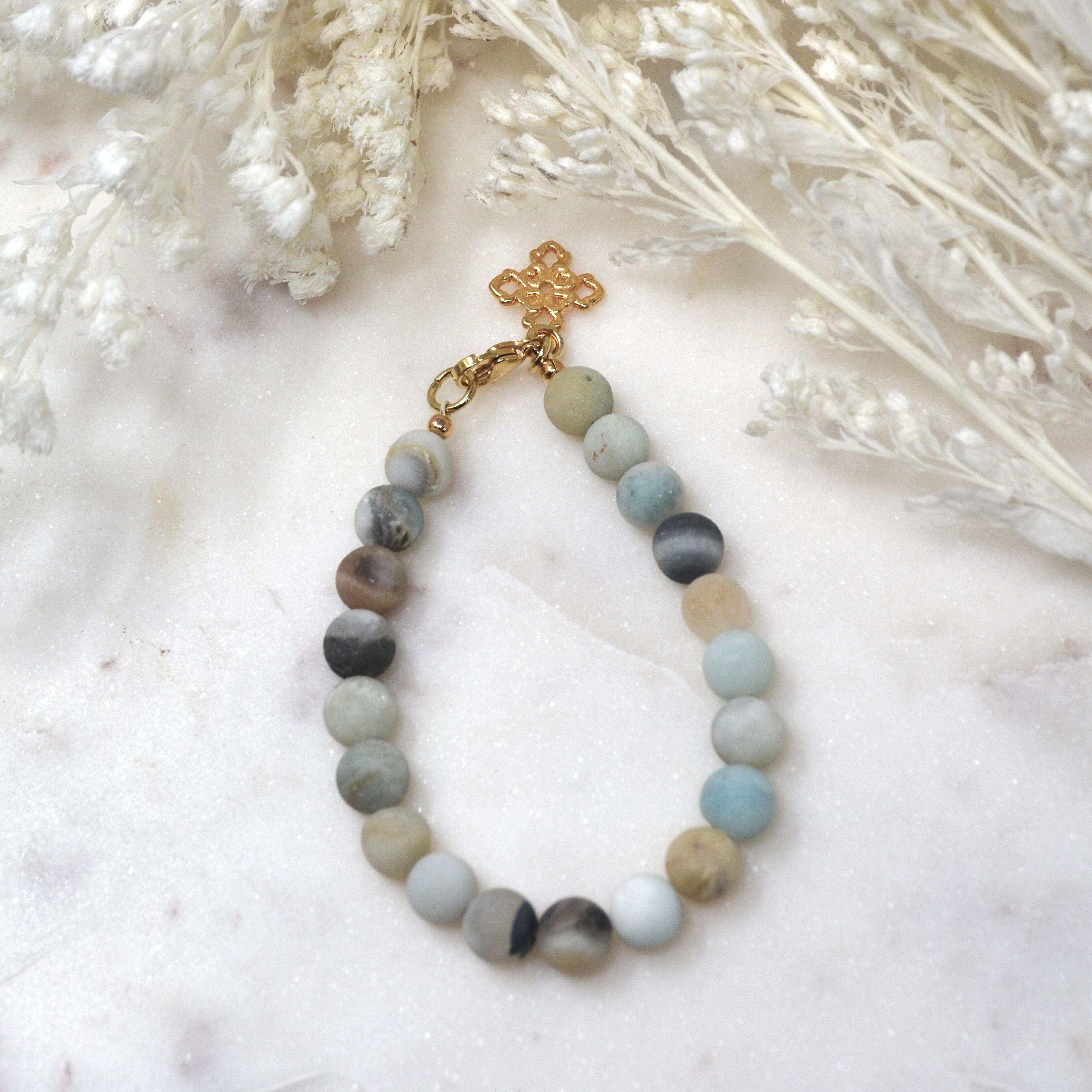 Payton Stone Stacker | Seafoam Bracelet