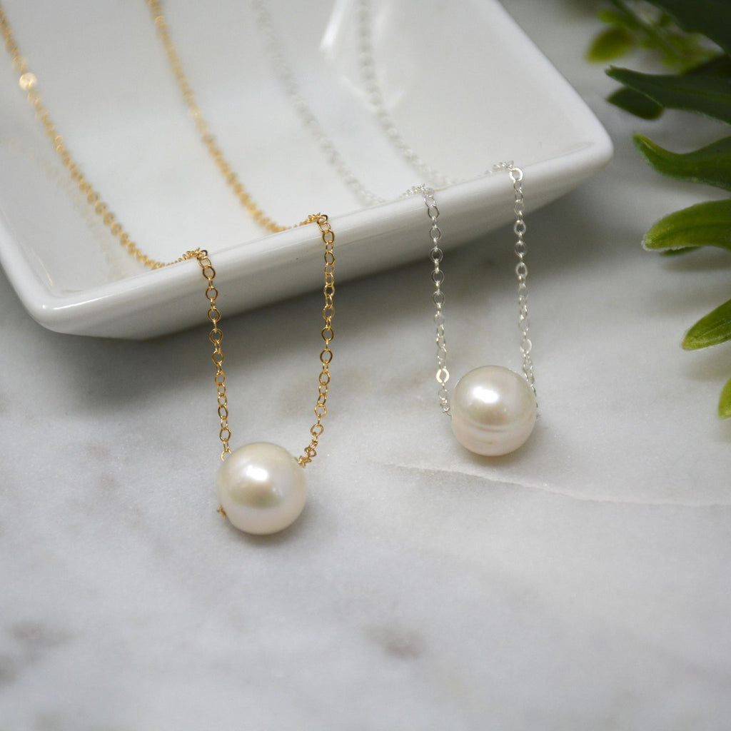 Simple pearl jewellery on sale