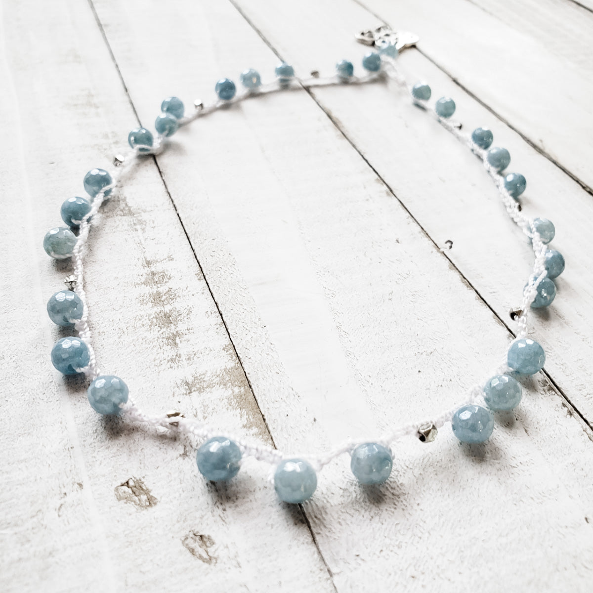 Payton Crochet Choker | Mystic Blue