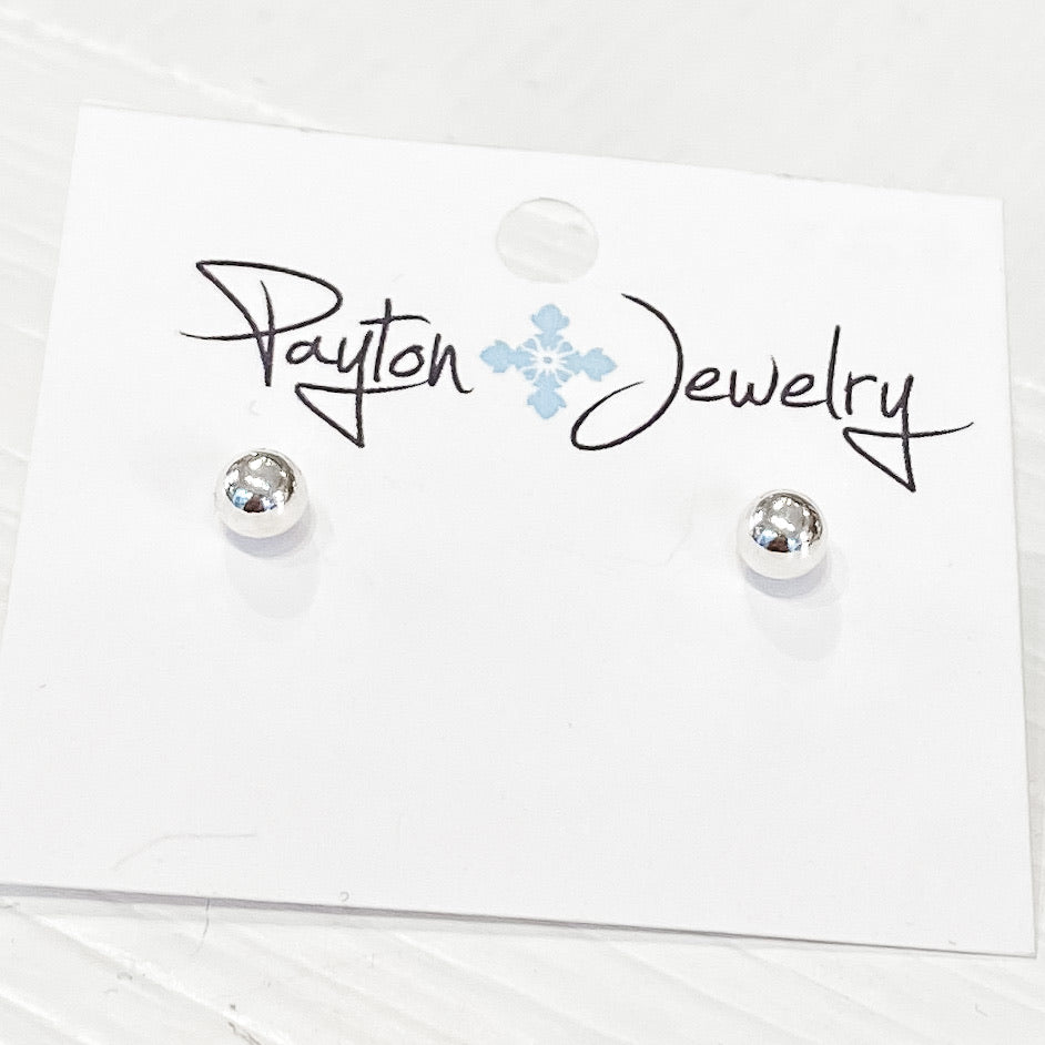 Simple Silver Studs