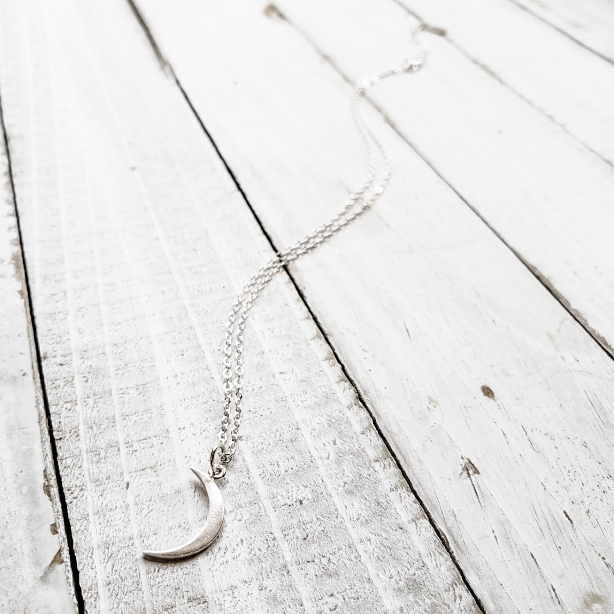 Mini Moon Pendant Necklace