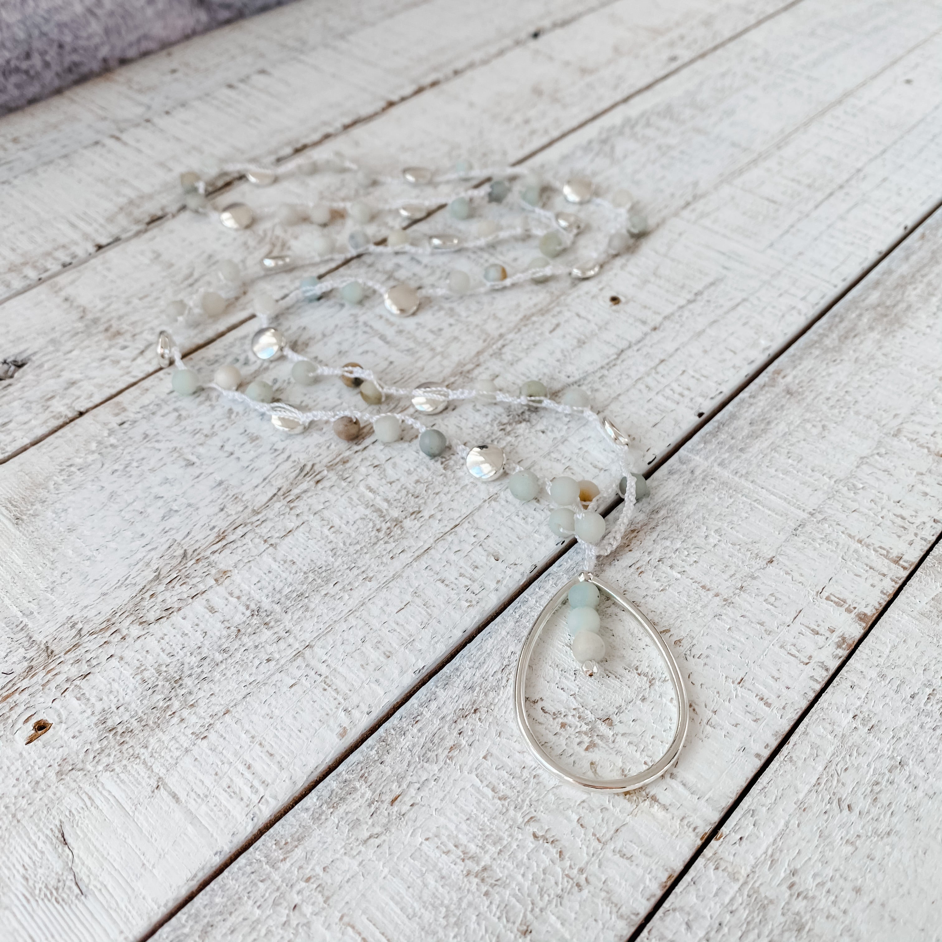 Payton Crochet Necklace | Seafoam